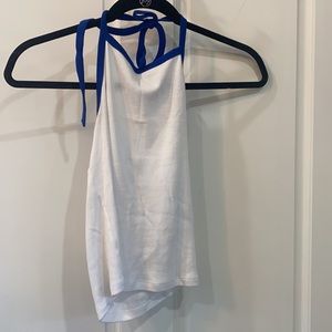 White Halter Top
